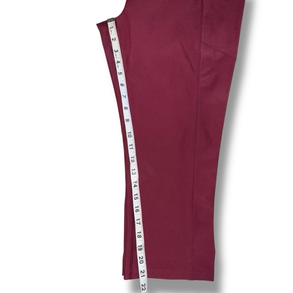 EDDIE BAUER Women’s Trail Tight Capris - High Rise Dark Berry XL - Picture 11 of 12